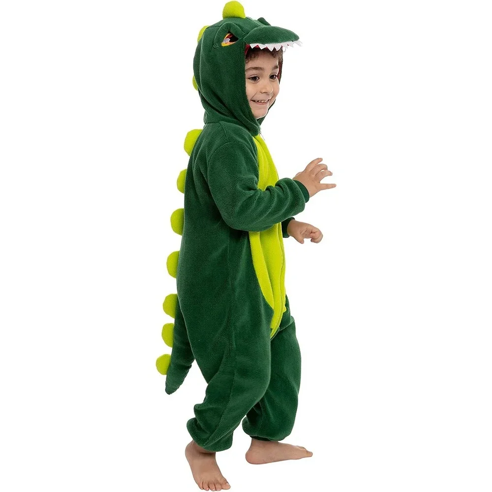 Baby Animal Costume, Toddler Dinosaur T-Rex Pajama, Plush, 6-12 Months